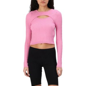 Only, Dames, Truien, Roze, Maat: M Acryl,