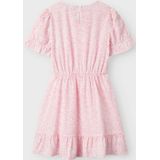 Jurk - All-Over Print - V-Hals - Korte Mouwen - Polyester