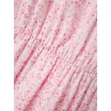 Jurk - All-Over Print - V-Hals - Korte Mouwen - Polyester