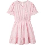 Jurk - All-Over Print - V-Hals - Korte Mouwen - Polyester