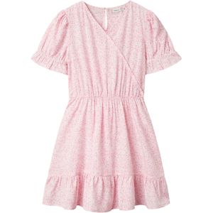 Jurk - All-Over Print - V-Hals - Korte Mouwen - Polyester