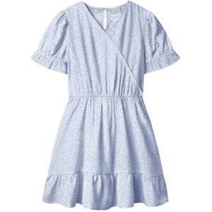 Name it kids Nkffrikalina Ss Wikkeljurk voor meisjes, Xenonblauw, 116