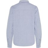 Amour PIECES - Hemd - Blauw - Katoen - Lange Mouwen - Gestreept Motief