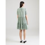 Blousejurk - Iceberg Green - 100% Katoen - V-hals - Korte Mouwen