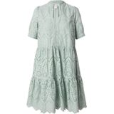 Blousejurk - Iceberg Green - 100% Katoen - V-hals - Korte Mouwen