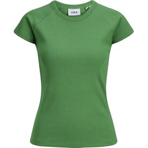 JJXX T-shirt Jxfriend Str Ss Rib Tee Jrs Noos 12241611 Meduim Green Dames