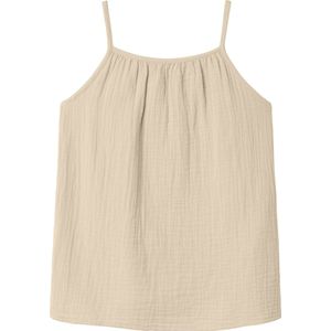 Bandjes - Top - Rood - Mousseline - Mouwloos