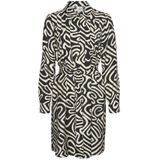 VMVIGDIS - L/S ABK WVN BTQ T-shirt - Noir/blanc