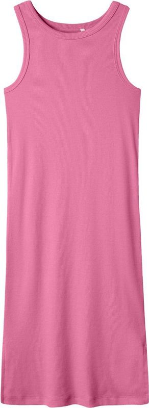 NAME IT - NKFHELLEMIE XSL SL DRESS - Jurk - Aurora Pink - Ribtricot