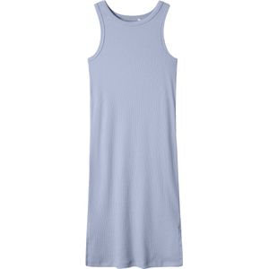 Jurk - Gestreept - Ribtricot - Mouwloos - Slim Fit