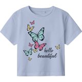 Name It - MINI - T-Shirt - Pastel Blue - Katoen