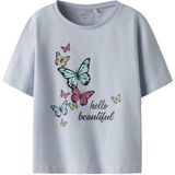 Name It - MINI - T-Shirt - Pastel Blue - Katoen