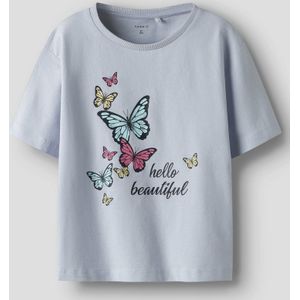 Name It - MINI - T-Shirt - Pastel Blue - Katoen