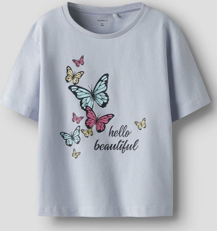 Name It - MINI - T-Shirt - Pastel Blue - Katoen