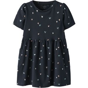 Name It - Nmffenja Ss Dress Pb - Korte Jurk - Dark Sapphire - Peuters