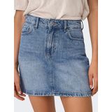 ONLY Sommerrock Modisches Rock im Denim-Look, Taille ONLSTELLA SHORT SKIRT DNM AZG NOOS