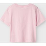NAME IT MINI - T-shirt - Roze - Katoen - Met Glitters