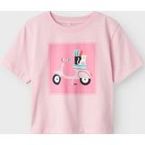 NAME IT MINI - T-shirt - Roze - Katoen - Met Glitters