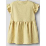 Jerseyjurken - Korte Mouwen Jurk - All-over Print - Ronde Hals - Ruches