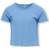 ONLY GIRLS - T-shirt - Wit - Jersey - O-hals - Korte Mouwen