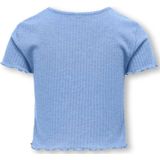 ONLY GIRLS - T-shirt - Wit - Jersey - O-hals - Korte Mouwen