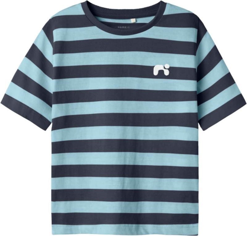 Name it kids Jongens Nkmfridy Ss Nreg Top Pb, Aquatic, 116