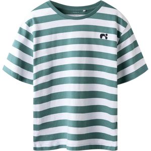 Name It - Nkmfridy Ss Nreg Top - T-shirt - Deep Jungle - Katoen - 1 stuk