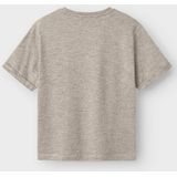 NAME IT - NKMFREDERY SS NREG TOP PB - T-shirt - Grijs - Regular Fit