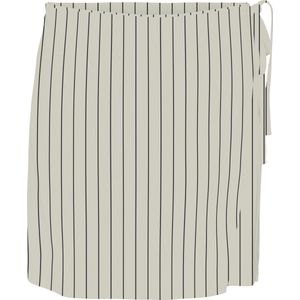 Vero Moda - My Milo - Wikkelrok - Crème - Zwart - Viscose - Linnen