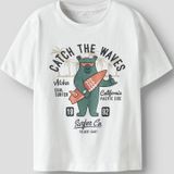 Regular Fit - T-shirt - Groen - Jersey