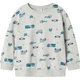 Name it mini Nmmtroy Ls Nreg SWE Bru Pb voor jongens, Lichtgrijs chinees