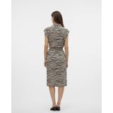 VERO MODA Blousejurk 'VMMYMILO'  beige / zwart