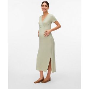 Mama.licious Mltrinity Tess Ss JRS Robe midi 2F Noos pour femme, Desert Sage, XXL