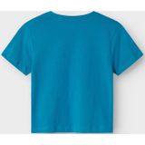 NAME IT - NMMBENNIBO SS NREG TOP PB - T-shirt - Fjord Blue - Jersey