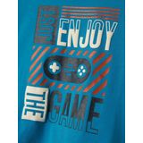 NAME IT - NMMBENNIBO SS NREG TOP PB - T-shirt - Fjord Blue - Jersey