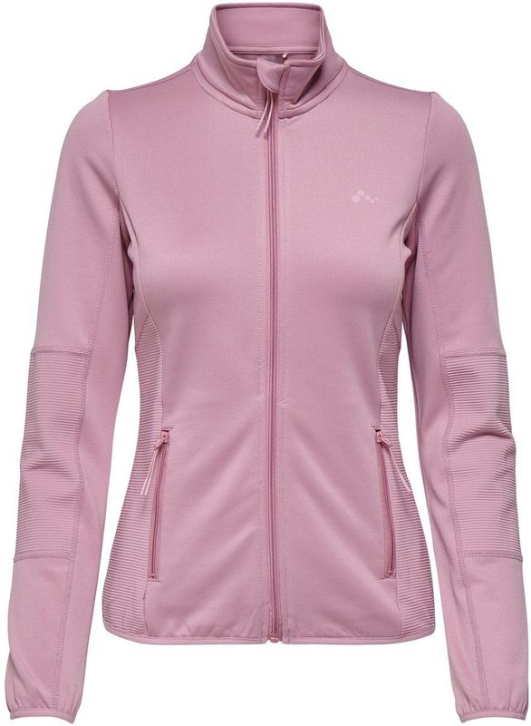ONLY PLAY - Sportjas - Zwart - Fleece - Hoge Hals - Lange Mouwen