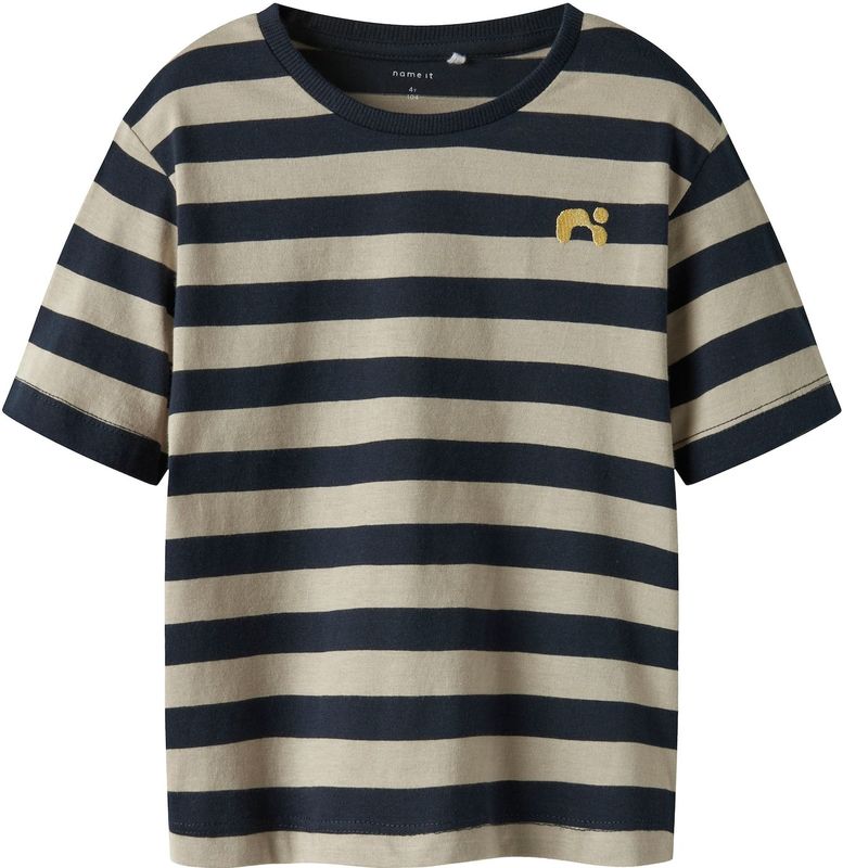 T-shirt - Regular Fit - Jersey - Geborduurd