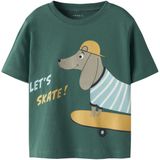 NAME IT - NMMHELGE SS NREG TOP PB - Jongens - T-shirt - Groen - Jersey