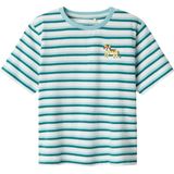 Name It - NMMJELLAN SS NREG TOP PB - T-shirt - Aquatic - 100% Katoen