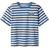 Regular Fit - T-shirt - Groen - Jersey - Korte Mouwen - Geborduurd