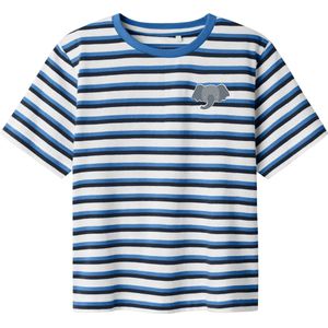 Regular Fit - T-shirt - Groen - Jersey - Korte Mouwen - Geborduurd