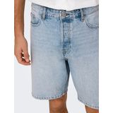 ONLY&SONS - ONSEDGE LB 2041 TAI DNM SHORTS NOOS - Heren - Bermuda shorts