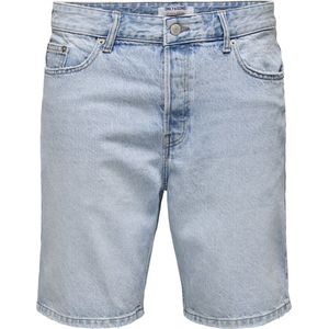 Only & Sons - Onsedge Tai Dnm Shorts - Lichtblauw - 100% Katoen