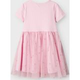 NAME IT - NMFHAMINA SS Slim Dress - Jurk - Sweet Dreams - Ribtricot - Korte Mouwen
