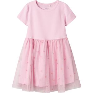 NAME IT - NMFHAMINA SS Slim Dress - Jurk - Sweet Dreams - Ribtricot - Korte Mouwen
