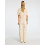 Gebreide Trui - Effen - Knitwear - Geribbelde Kraag - Ronde Hals