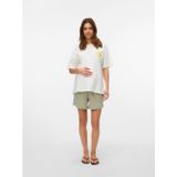 MAMALICIOUS - MLIvy - Broek - Pastelgroen - Regular Fit - Kort