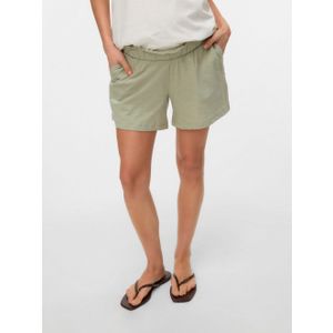 MAMALICIOUS - MLIvy - Broek - Pastelgroen - Regular Fit - Kort