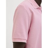 T-shirt - Effen - Jersey - Polokraag - Normale Pasvorm