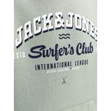 Jack&jones Junior Jjelogo Sweat Hood 2 Co/25 Noos Jnr Jongens Trui - Iceberg Green